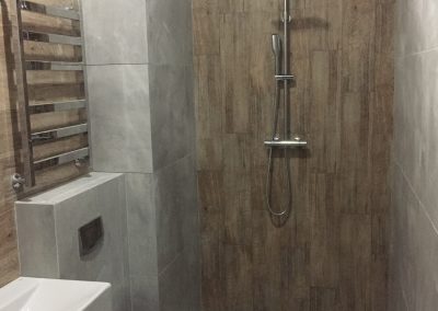 Ремонт совмещенной ванной комнаты, ул. Сибгата Хакима, стоимость материала 75 000 руб., стоимость работы 45 000 руб.